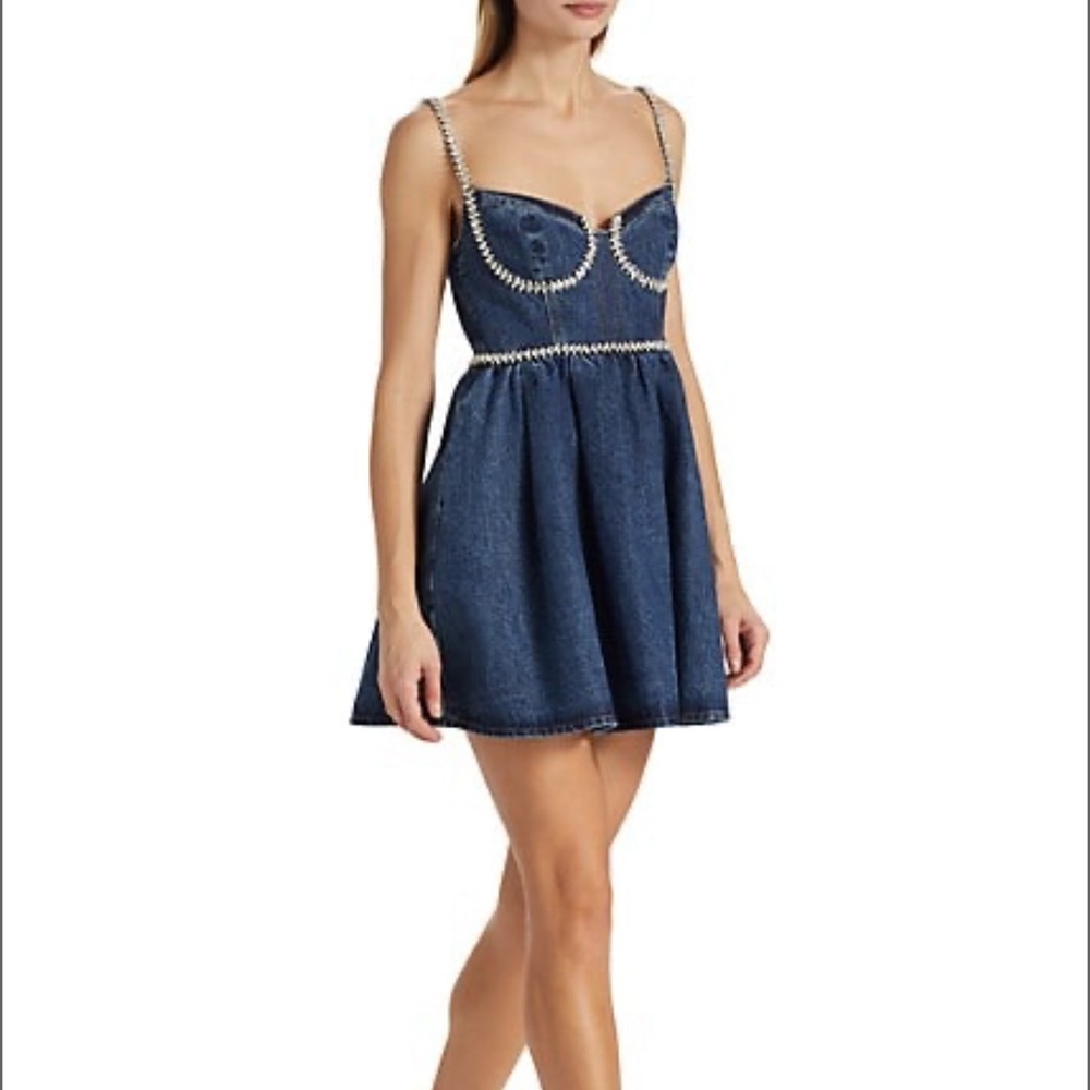 Self-Portrait Denim Dress